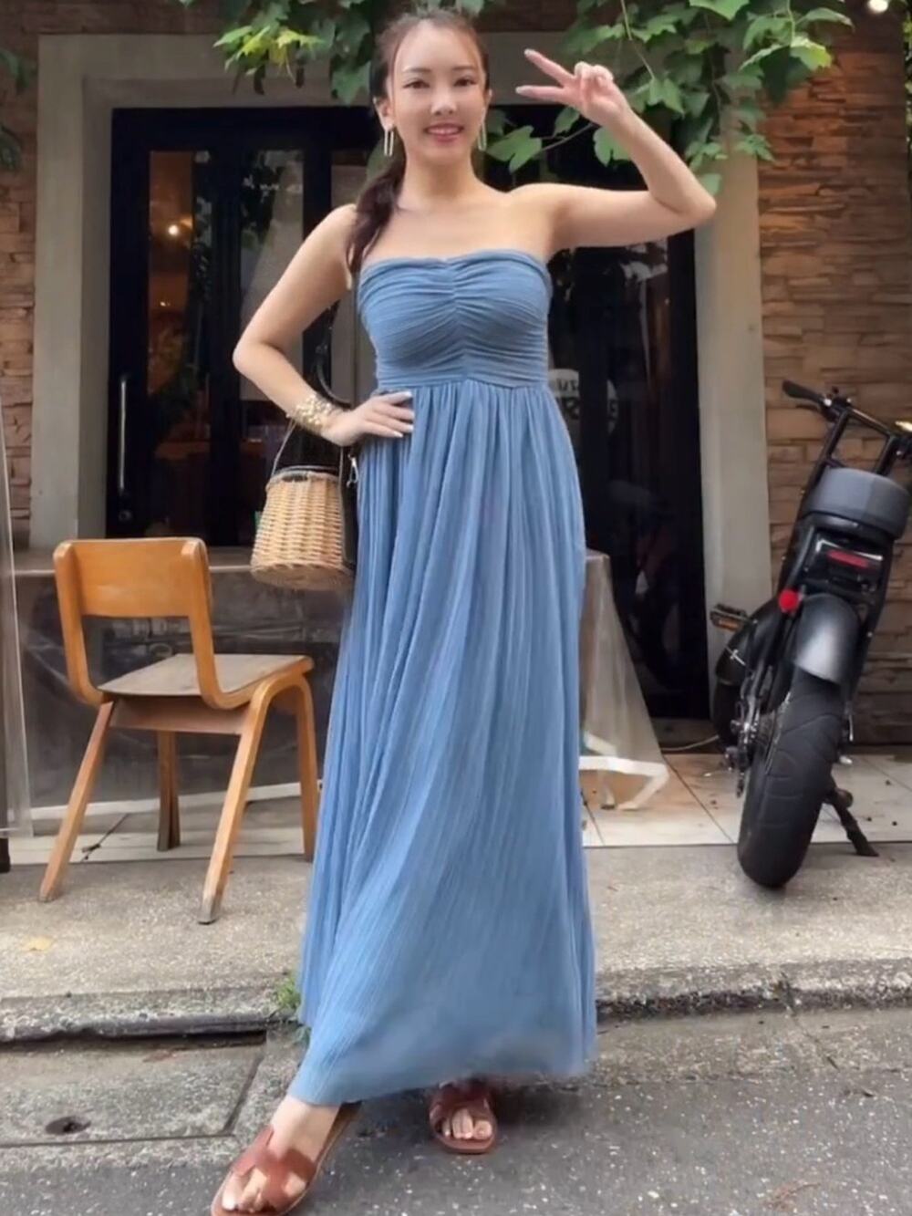ZARA BLOGGER FAVORITE PLEATED MIDI DRESS